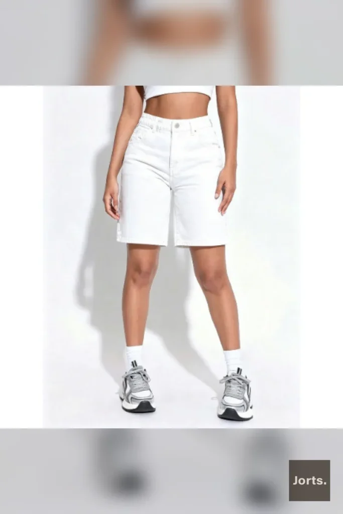Close-up of the high waist detail on cropped wide leg pants