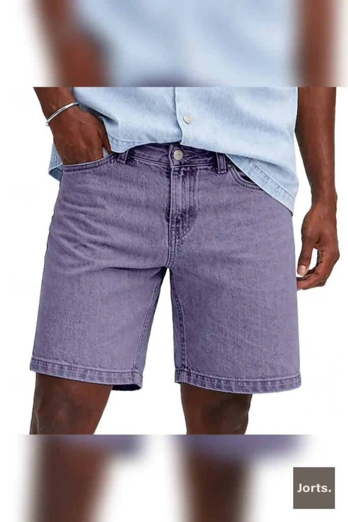 Street Mens Loose Fit Denim Shorts